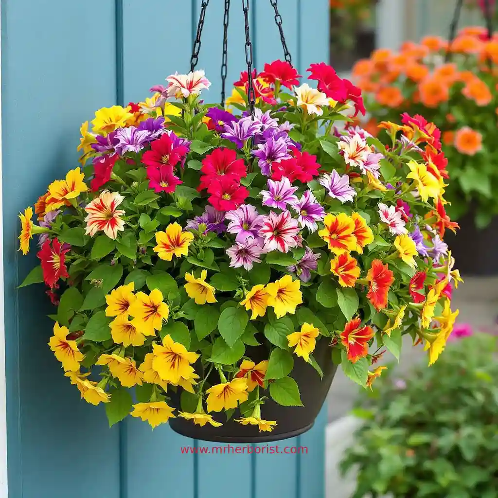 lobelia hanging baskets