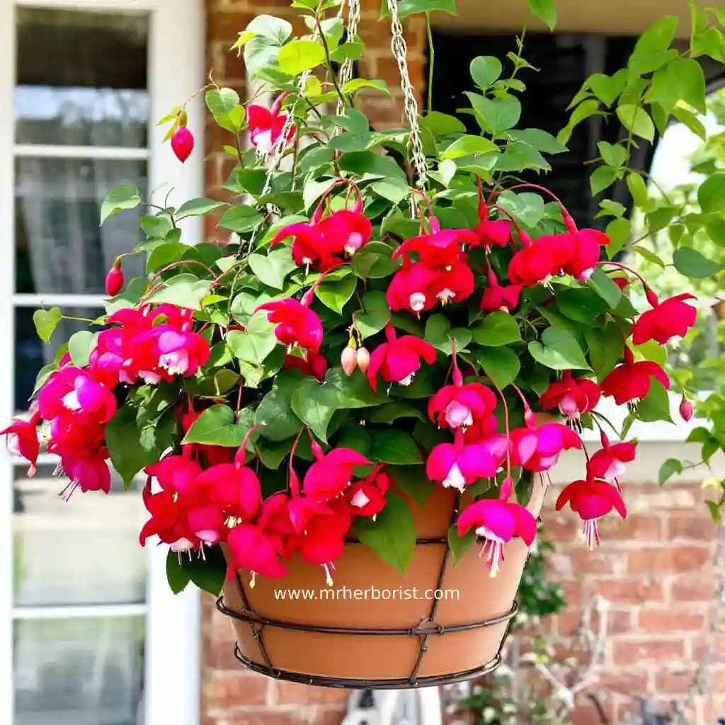 fuchsia hanging baskets